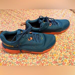 Hoka One One Challenger ATR 6 Women's Sneakers - Blue and Orange 9.5